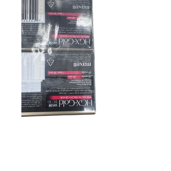 Maxell TC-30 62m HGX-Gold VHS-C Premium High Grade Tape 2-Pack Fast Shipping - Picture 6 of 6